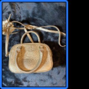 Tory Burch Thea Mini Crossbody Gold Satchel